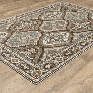 Homeroots 5' Enhance Your Space With A Blue Medallion Area Rug – Stain Resistant And Stylish Design! 10' X 13' Polyester 574789