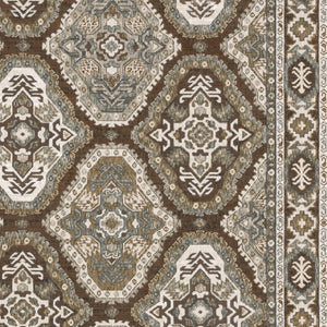 Homeroots 5' Enhance Your Space With A Blue Medallion Area Rug – Stain Resistant And Stylish Design! 7' X 10' Polyester 574791