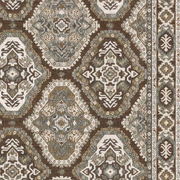 Homeroots 5' Enhance Your Space With A Blue Medallion Area Rug – Stain Resistant And Stylish Design! 7' X 10' Polyester 574791