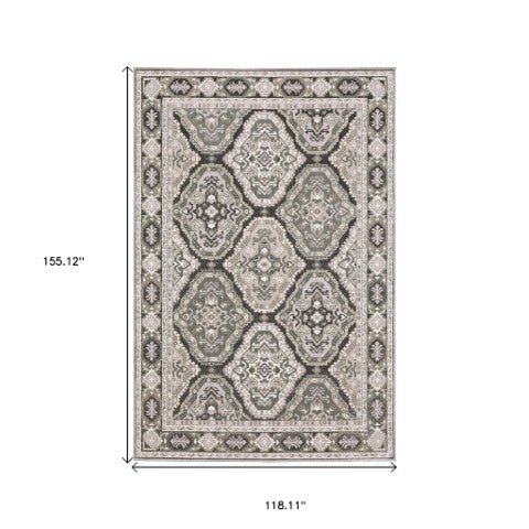 Homeroots 5' Enhance Your Space With A Blue Medallion Area Rug – Stain Resistant And Stylish Design! 10' X 13' Polyester 574793
