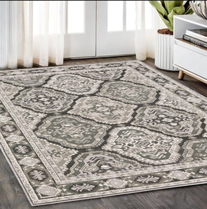Homeroots 5' Enhance Your Space With A Blue Medallion Area Rug – Stain Resistant And Stylish Design! 5' X 8' Polyester 574795