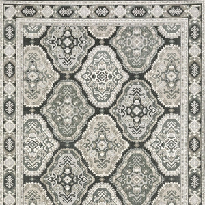 Homeroots 5' Enhance Your Space With A Blue Medallion Area Rug – Stain Resistant And Stylish Design! 8' X 11' Polyester 574797