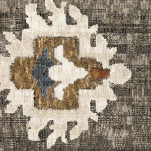 Homeroots 5' Elevate Your Space With A Stunning Blue Oriental Area Rug – Stain Resistant & Stylish Design! 5' X 8' Polyester 574809