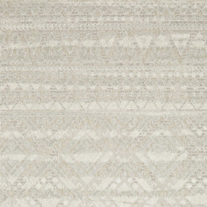 HomeRoots 5' Beige and Ivory Tribal Area Rug - Durable, Stain-Resistant Design for Stylish Living Spaces 5' X 8' 574819
