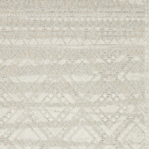 HomeRoots 5' Beige and Ivory Tribal Area Rug - Durable, Stain-Resistant Design for Stylish Living Spaces 7' X 10' 574821