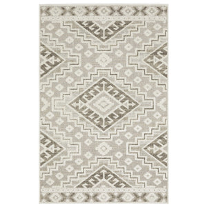 HomeRoots 5' Chic Beige and Brown Tribal Area Rug - Durable, Stain-Resistant Design for Any Stylish Space 8' X 11' 574830