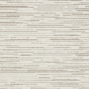 HomeRoots 5' Distressed Ivory and Brown Striped Area Rug - Durable, Stain-Resistant, Perfect for Any Space 10' X 13' 574836