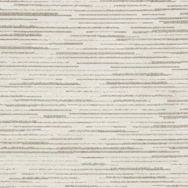 HomeRoots 5' Distressed Ivory and Brown Striped Area Rug - Durable, Stain-Resistant, Perfect for Any Space 10' X 13' 574836