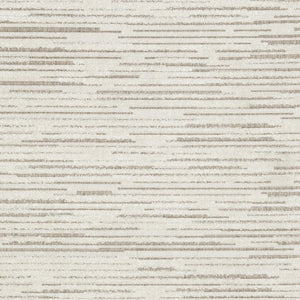 HomeRoots 5' Distressed Ivory and Brown Striped Area Rug - Durable, Stain-Resistant, Perfect for Any Space 8' X 11' 574838