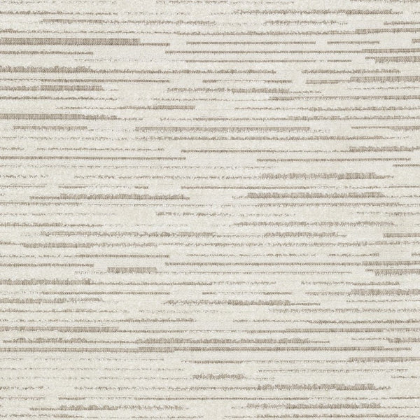 HomeRoots 5' Distressed Ivory and Brown Striped Area Rug - Durable, Stain-Resistant, Perfect for Any Space 8' X 11' 574838