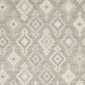 HomeRoots 5' Timeless Beige and Gray Oriental Area Rug - Stain Resistant, Durable, Perfect for High-Traffic Spaces 5' X 8' 574839