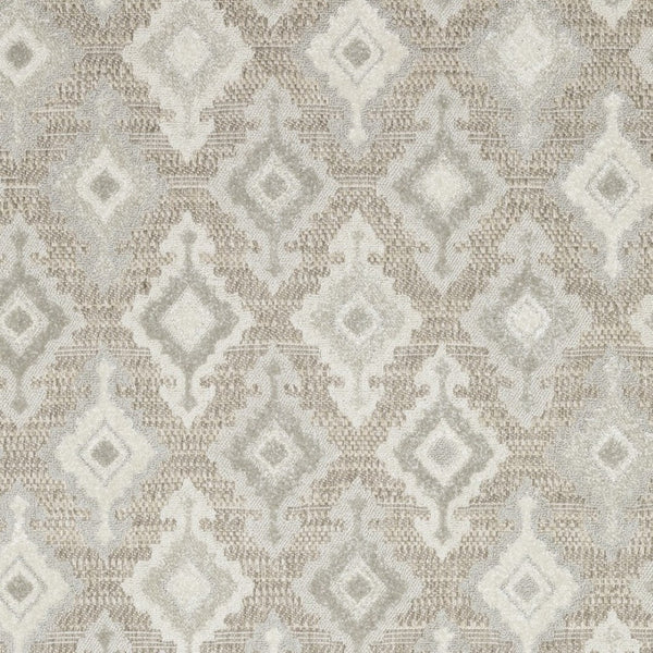 HomeRoots 5' Timeless Beige and Gray Oriental Area Rug - Stain Resistant, Durable, Perfect for High-Traffic Spaces 5' X 8' 574839