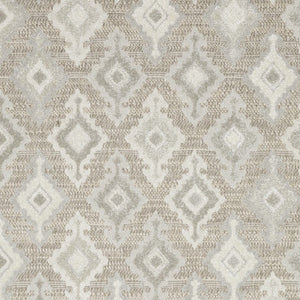 HomeRoots 5' Timeless Beige and Gray Oriental Area Rug - Stain Resistant, Durable, Perfect for High-Traffic Spaces 10' X 13' 574840
