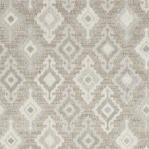 HomeRoots 5' Timeless Beige and Gray Oriental Area Rug - Stain Resistant, Durable, Perfect for High-Traffic Spaces 7' X 10' 574841