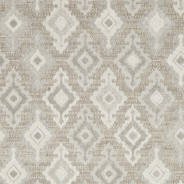 HomeRoots 5' Timeless Beige and Gray Oriental Area Rug - Stain Resistant, Durable, Perfect for High-Traffic Spaces 7' X 10' 574841