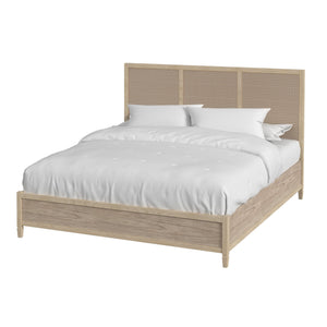Butler Specialty Flagstaff King Size Cane Panel Bed – Relaxed Elegance With Classic Design And Supportive Frame Natural Mindi Wood,Mindi Veneer,Mdf,Cane 5748449-butler