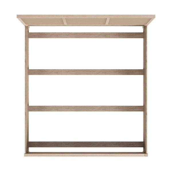 Butler Specialty Flagstaff King Size Cane Panel Bed – Relaxed Elegance With Classic Design And Supportive Frame Natural Mindi Wood,Mindi Veneer,Mdf,Cane 5748449-butler