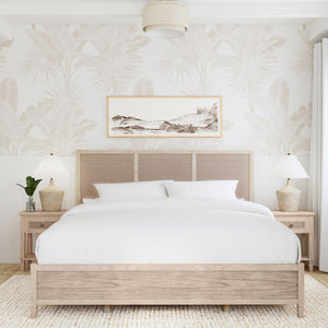 Butler Specialty Flagstaff King Size Cane Panel Bed – Relaxed Elegance With Classic Design And Supportive Frame Natural Mindi Wood,Mindi Veneer,Mdf,Cane 5748449-butler