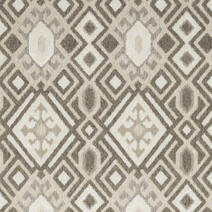 HomeRoots 5' Elegant Brown and Beige Tribal Area Rug - Durable, Stain-Resistant Design for Any Room Decor 10' X 13' 574848
