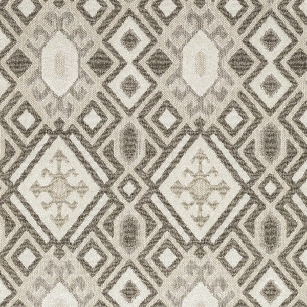 HomeRoots 5' Elegant Brown and Beige Tribal Area Rug - Durable, Stain-Resistant Design for Any Room Decor 10' X 13' 574848