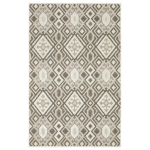 HomeRoots 5' Elegant Brown and Beige Tribal Area Rug - Durable, Stain-Resistant Design for Any Room Decor 10' X 13' 574848
