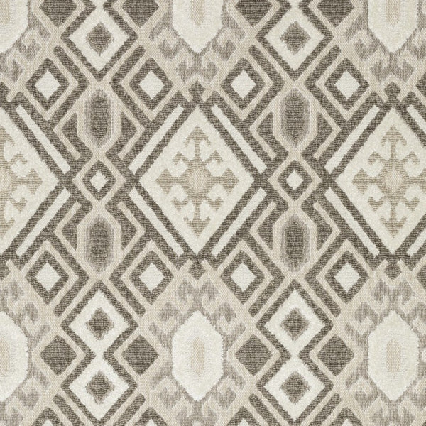 HomeRoots 5' Elegant Brown and Beige Tribal Area Rug - Durable, Stain-Resistant Design for Any Room Decor 7' X 10' 574849