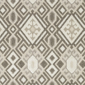 HomeRoots 5' Elegant Brown and Beige Tribal Area Rug - Durable, Stain-Resistant Design for Any Room Decor 8' X 11' 574850