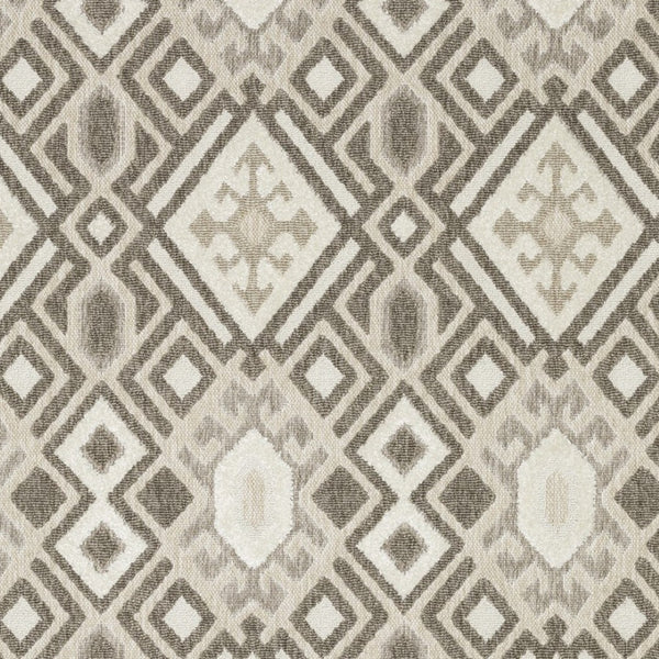 HomeRoots 5' Elegant Brown and Beige Tribal Area Rug - Durable, Stain-Resistant Design for Any Room Decor 8' X 11' 574850
