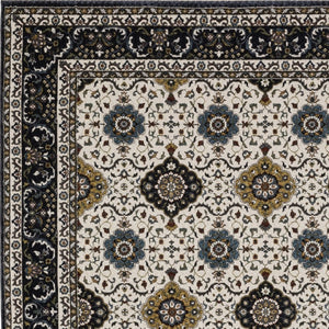 HomeRoots 5' Red Medallion Area Rug with Fringe - Elegant, Stain-Resistant Design for Stylish Living Spaces! 10' X 13' 574866