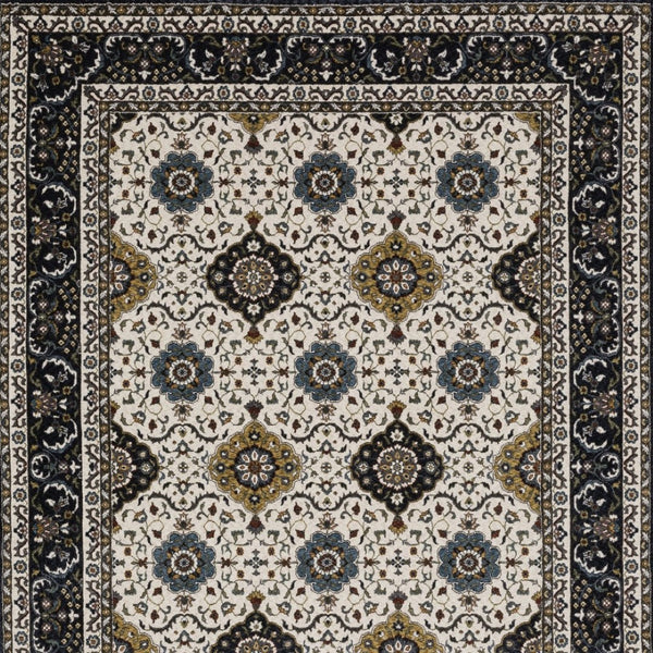 HomeRoots 5' Red Medallion Area Rug with Fringe - Elegant, Stain-Resistant Design for Stylish Living Spaces! 5' X 8' 574868