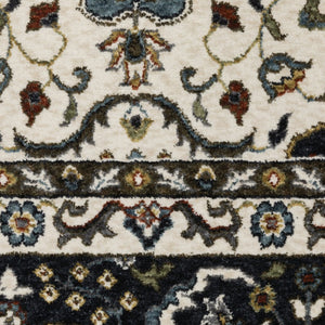 HomeRoots 5' Red Medallion Area Rug with Fringe - Elegant, Stain-Resistant Design for Stylish Living Spaces! 8' X 11' 574870
