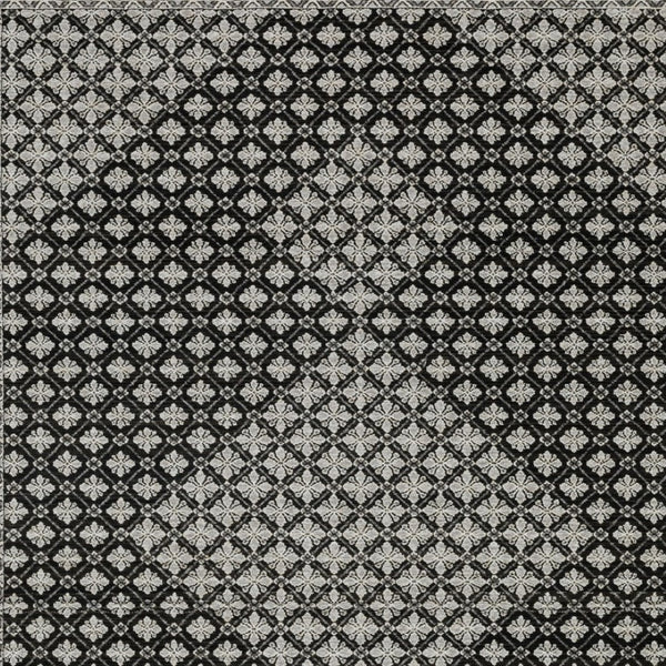 HomeRoots 5' Modern Black and Gray Diamond Area Rug with Stylish Fringe for Durable, Cozy Living Spaces 10' X 13' 574886