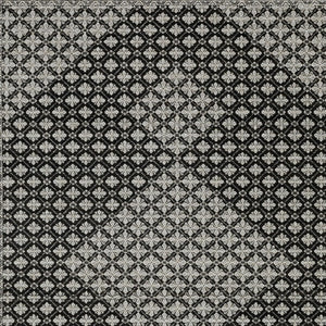HomeRoots 5' Modern Black and Gray Diamond Area Rug with Stylish Fringe for Durable, Cozy Living Spaces 8' X 11' 574888