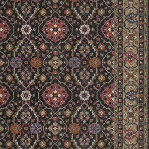 Homeroots 5' Blue Oriental Area Rug With Fringe - Stylish, Stain-resistant Design For Kids & Pets' Spaces 4' X 6' Polyester 574927