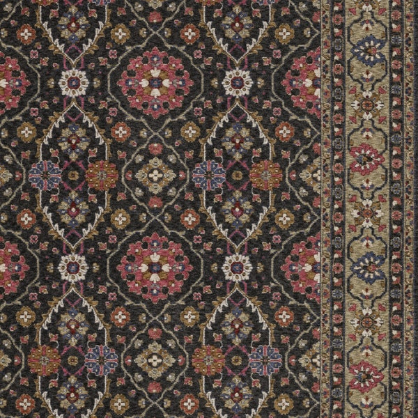 Homeroots 5' Blue Oriental Area Rug With Fringe - Stylish, Stain-resistant Design For Kids & Pets' Spaces 4' X 6' Polyester 574927