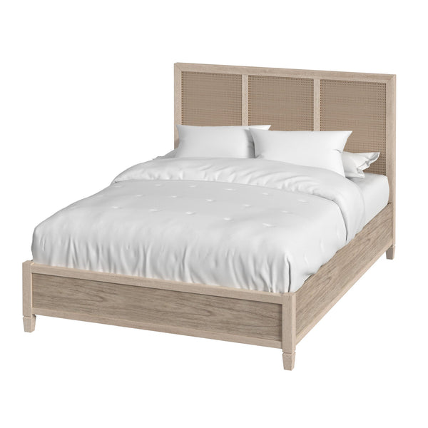 Butler Specialty Flagstaff King Size Cane Panel Bed – Relaxed Elegance With Classic Design And Supportive Frame Natural Mindi Wood,Mindi Veneer,Mdf,Cane 5749449-butler