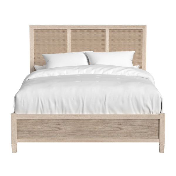 Butler Specialty Flagstaff King Size Cane Panel Bed – Relaxed Elegance With Classic Design And Supportive Frame Natural Mindi Wood,Mindi Veneer,Mdf,Cane 5749449-butler