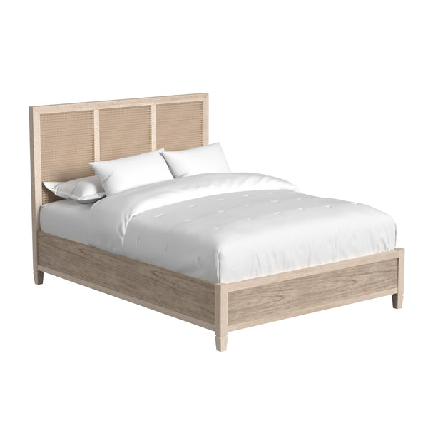 Butler Specialty Flagstaff King Size Cane Panel Bed – Relaxed Elegance With Classic Design And Supportive Frame Natural Mindi Wood,Mindi Veneer,Mdf,Cane 5749449-butler