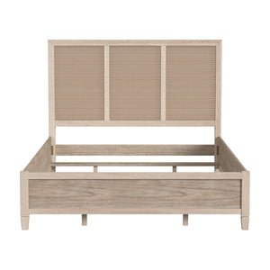 Butler Specialty Flagstaff King Size Cane Panel Bed – Relaxed Elegance With Classic Design And Supportive Frame Natural Mindi Wood,Mindi Veneer,Mdf,Cane 5749449-butler