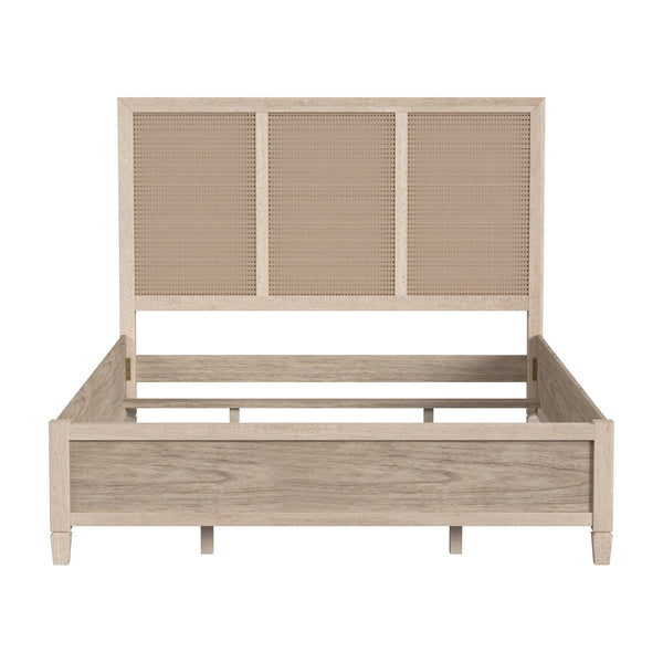 Butler Specialty Flagstaff King Size Cane Panel Bed – Relaxed Elegance With Classic Design And Supportive Frame Natural Mindi Wood,Mindi Veneer,Mdf,Cane 5749449-butler