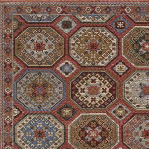 Homeroots 5' Artistic Pink Medallion Area Rug With Elegant Fringe – Stain Resistant & Stylish For Any Room 5' X 8' Polyester 574965