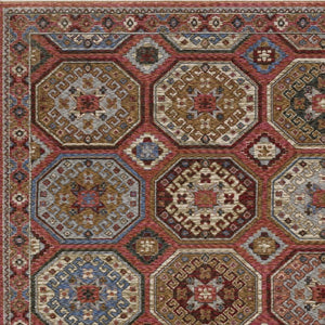 Homeroots 5' Artistic Pink Medallion Area Rug With Elegant Fringe – Stain Resistant & Stylish For Any Room 7' X 10' Polyester 574973