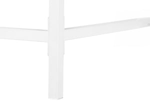 English Elm Computer Desk For Home Office - Modern White Laminate With Storage Drawers, Compact & Stylish Design B2710P219840