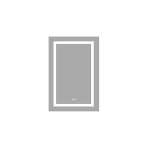 English Elm Bathroom Matte Black Aluminum Medicine Cabinet with Led Lighting and Defogging Mirror T3785P491989