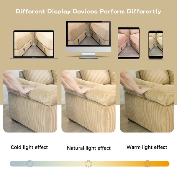 English Elm Oversized Modular Sectional Couch - Cloud-Like Comfort, Soft Camel Corduroy, Ergonomic Design & Ottoman W714S01317-GIGA