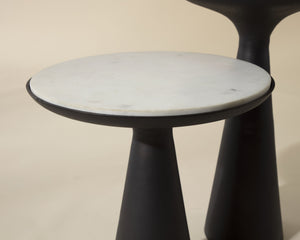 Sunpan Chizu Nesting End Tables - Stylish, Space-Saving Design with Durable Stainless Steel Legs and Easy Care Bronze