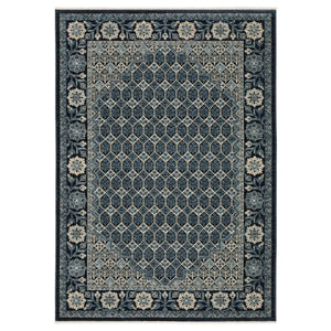 HomeRoots 5' Gold Oriental Area Rug with Elegant Fringed Edges - Durable, Stain-Resistant, Timeless Design 5' X 8' 575002