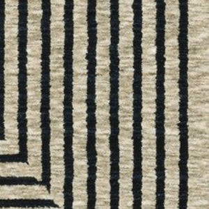 Homeroots 5' Beige Geometric Area Rug With Fringe - Stylish, Stain-resistant Design For Cozy Home Decor 10' X 13' Polyester 575006