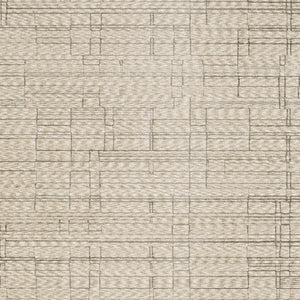 Homeroots 5' Chic Beige And Brown Geometric Area Rug With Stylish Fringe For Modern Home Decor Bliss 8' X 11' Polyester 575020