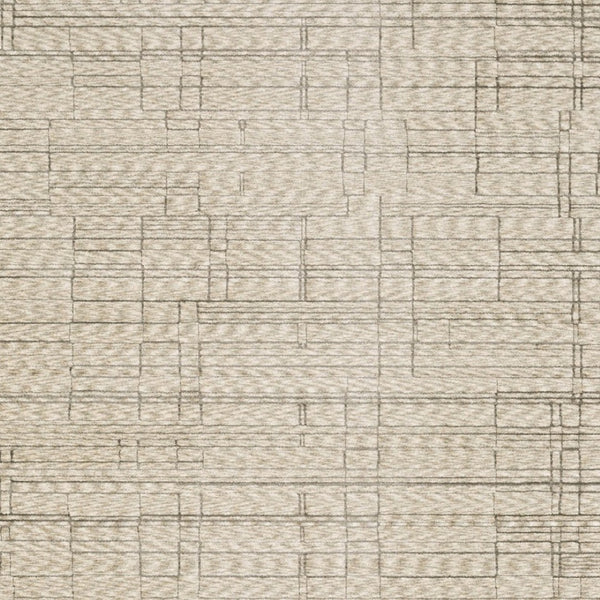 Homeroots 5' Chic Beige And Brown Geometric Area Rug With Stylish Fringe For Modern Home Decor Bliss 8' X 11' Polyester 575020